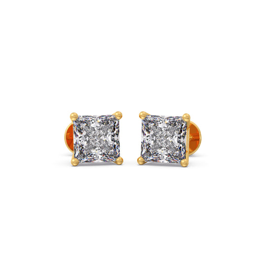 Royal Princess Sparkle Studs Earrings Royal Princess Sparkle Studs Earrings - Yellow