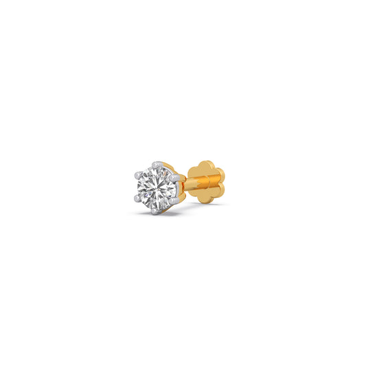 Classic Round Diamond Nosepin Classic Round Diamond Nosepin - Yellow