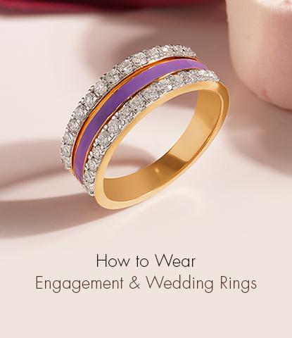How to Wear Engagement and Wedding Ring