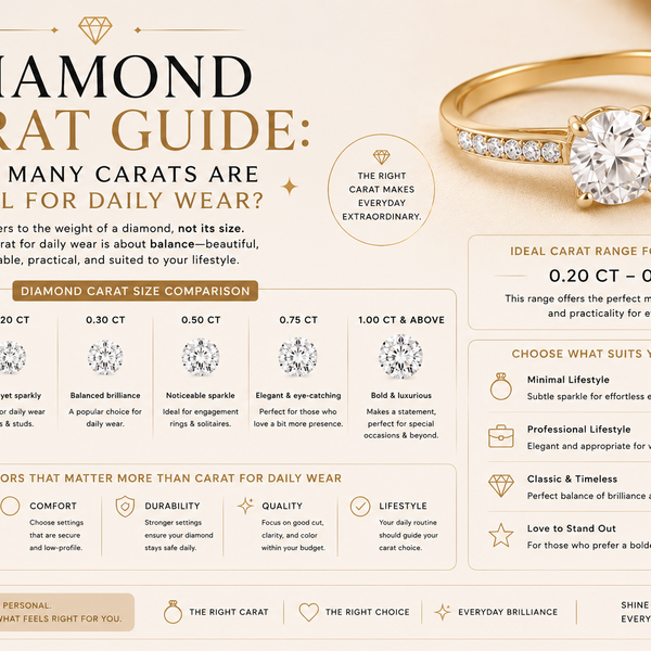 Diamond Carat Guide: How Many Carats Are Ideal for Daily Wear?