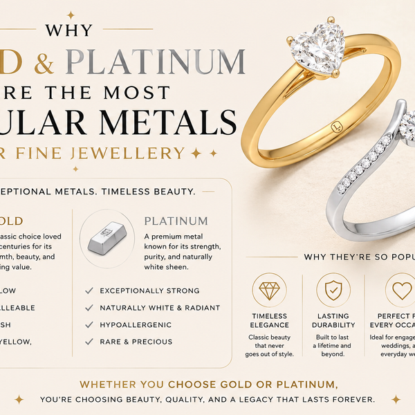 Why Gold and Platinum Are the Most Popular Metals for Fine Jewellery