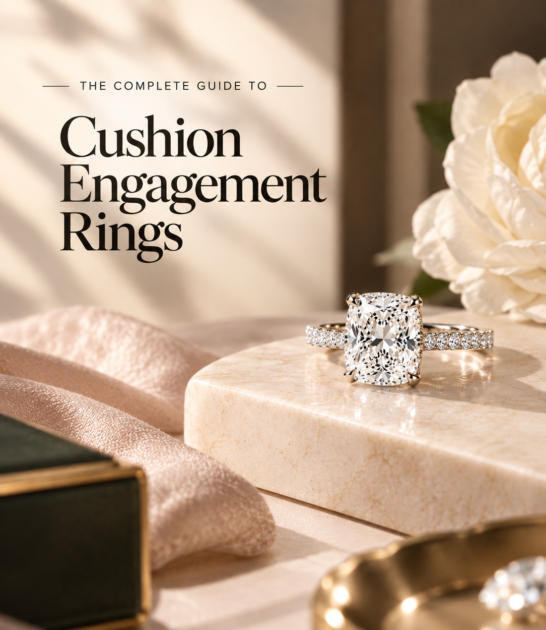 Cushion Cut Lab Grown Diamond Engagement Ring - Lucira Jewelry