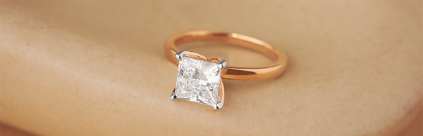 Princess Cut Solitaire Engagement Ring 