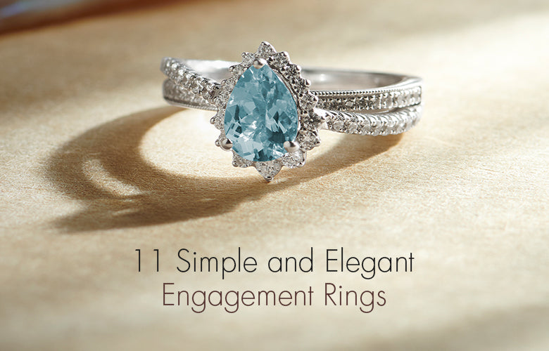 11 Simple and Elegant Engagement Rings - Lucira Jewelry lab grown diamond jewellery