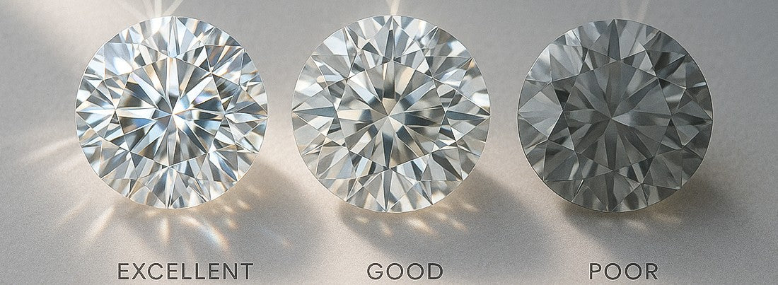Three diamonds labeled 'Excellent', 'Good', and 'Poor' on a gray background