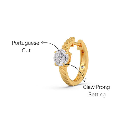 Portuguese Grooves Bali Earrings - Yellow