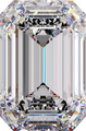 Emerald cut diamond