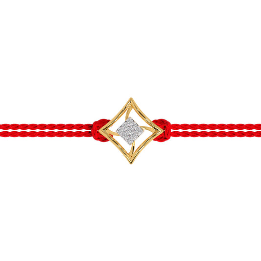 Eternal Harmony Convertible Diamond Rakhi Pendant - Yellow