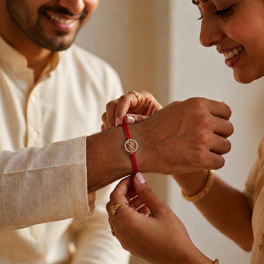 Forever Bro Convertible Diamond Rakhi Pendant - MH_AI