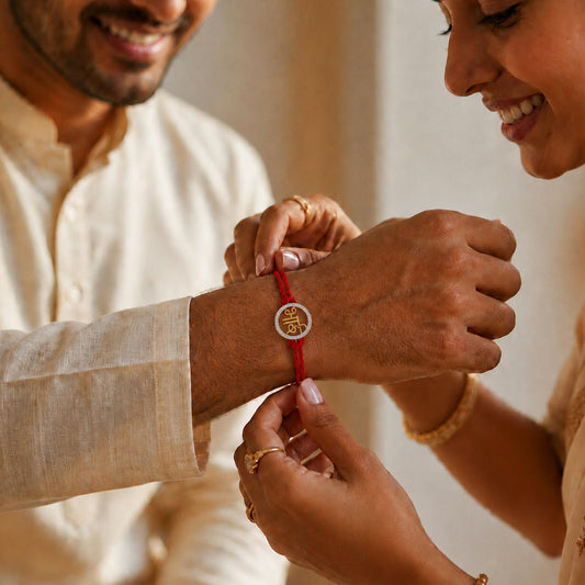 Beloved Bhai Convertible Diamond Rakhi Pendant - MH_AI
