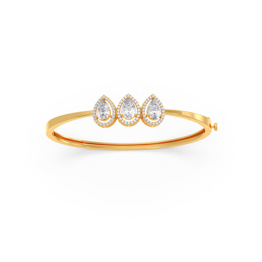 Drop Diamond Bracelet - Yellow