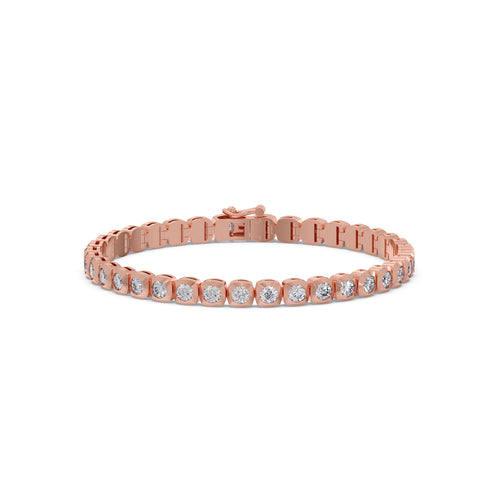 5.59 ct Delicate Round Diamond Tennis Bracelet