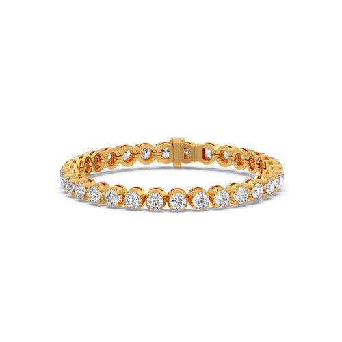 8.17 ct Lustre Round Diamond Tennis Bracelet