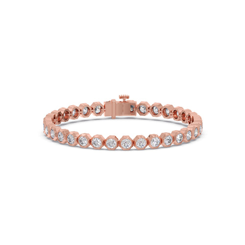 8.92 ct Lucent Round Diamond Tennis Bracelet