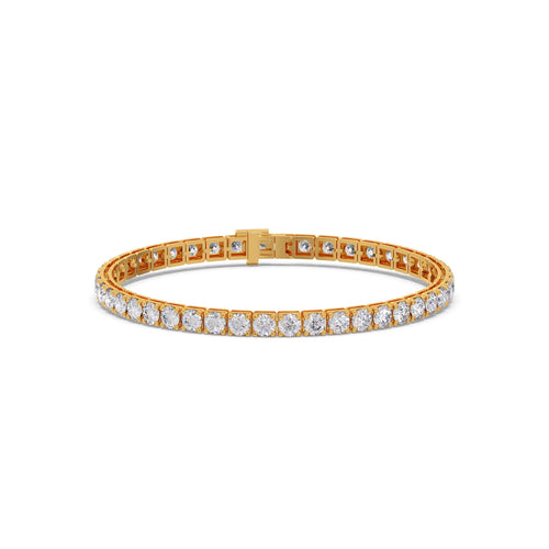 9.24 ct Sparkling Round Diamond Tennis Bracelet