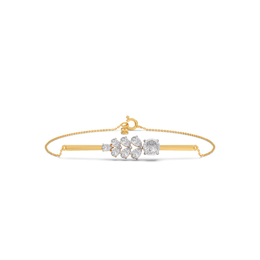 Portuguese Pear Trail Chain Bracelet - Yellow
