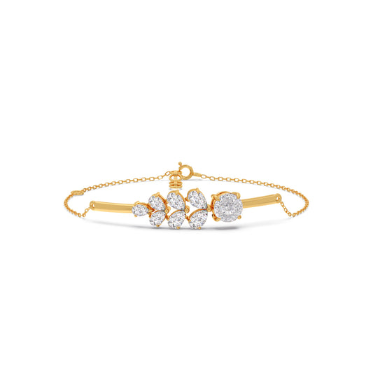 Portuguese Pear Trail Chain Bracelet - Yellow