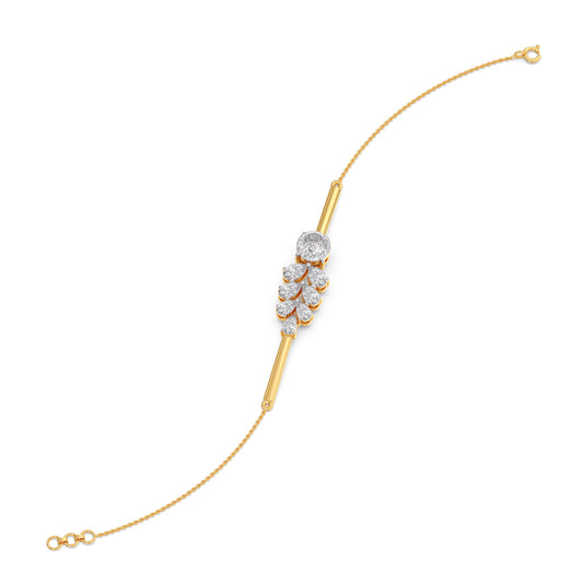 Portuguese Pear Trail Chain Bracelet - Yellow