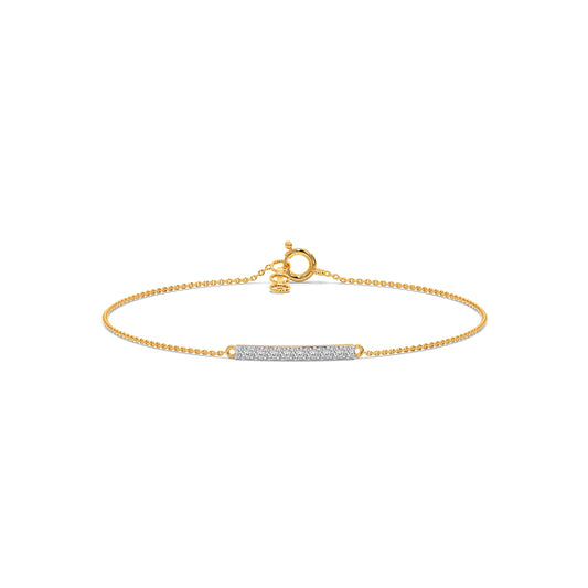 Luna Line Chain Bracelet - Yellow
