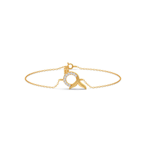 Mermaid Tail Diamond Chain Bracelet