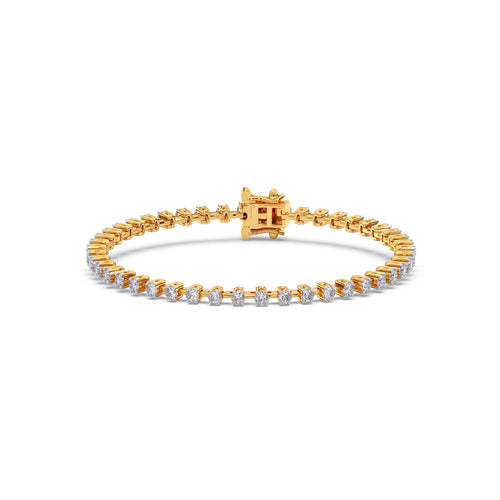 1 ct Minimalist Round Diamond Tennis Bracelet