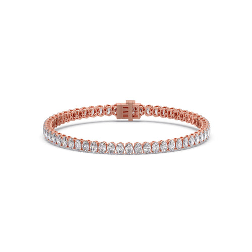 11.76 ct Endless Oval Diamond Tennis Bracelet