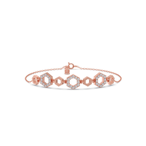 HexaGlow Chain Bracelet