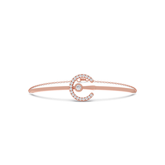 Cresta Diamond Chain Bracelet - Rose