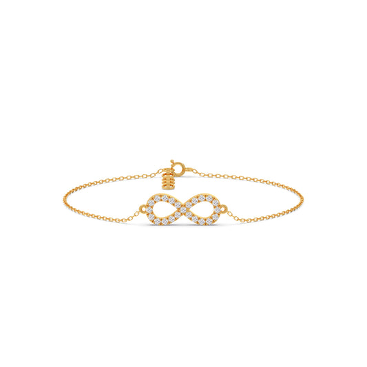 The Infinity Chain Bracelet - Yellow