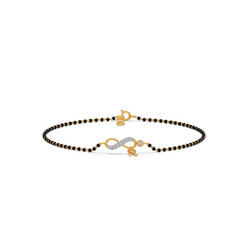 R-Infinity Diamond Mangalsutra Bracelet
