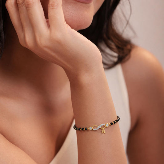 R-Infinity Diamond Mangalsutra Bracelet - MQ_AI