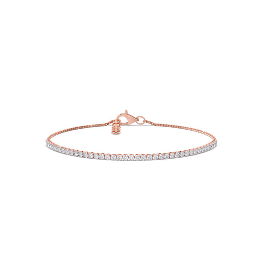 Timeless Glimmer Diamond Tennis Bracelet - Rose