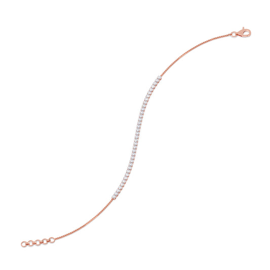 Timeless Glimmer Diamond Tennis Bracelet - Rose