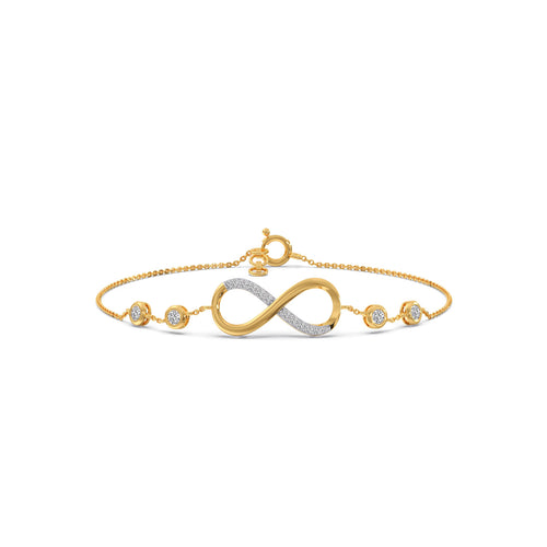 Infinity Gleam Diamond Chain Bracelet