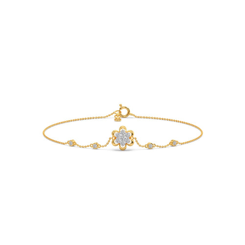 Bloomora Cluster Diamond Chain Bracelet