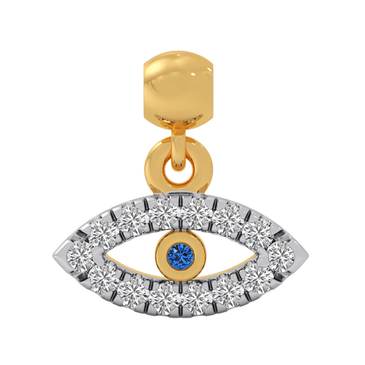 Mystic Eye Diamond Charm - Yellow