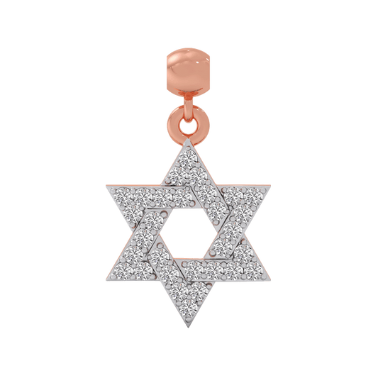Sacred Sparkle Star Diamond Charm - Rose
