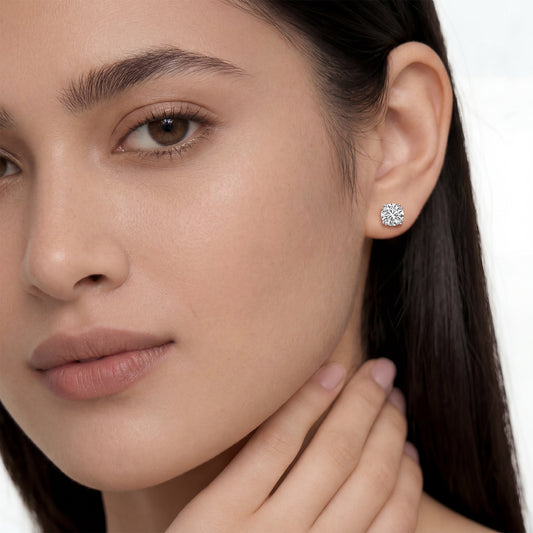 2.4 ct Eternal Round Solitaire Stud Earrings - MQ_AI