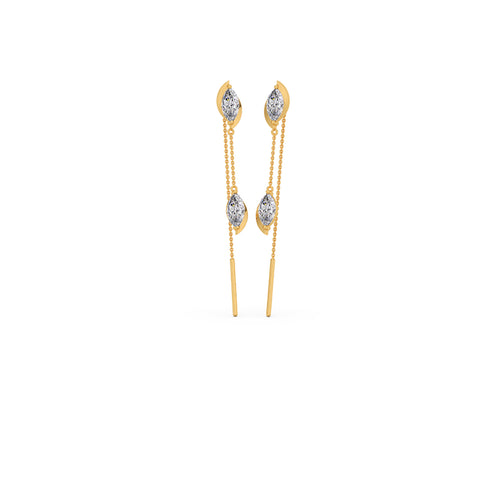 Dynamic Marquise Diamond Sui-Dhaga Earrings
