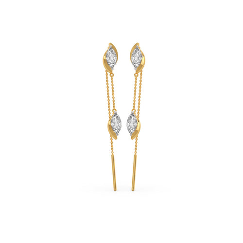Dynamic Marquise Diamond Sui-Dhaga Earrings