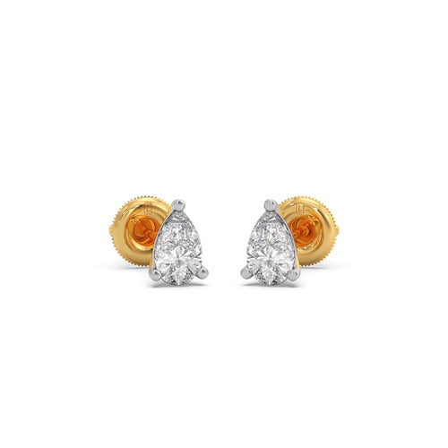 Graceful Pear Cut Diamond Earrings