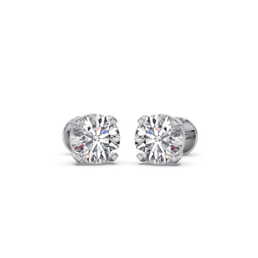 Sphere Studs - White