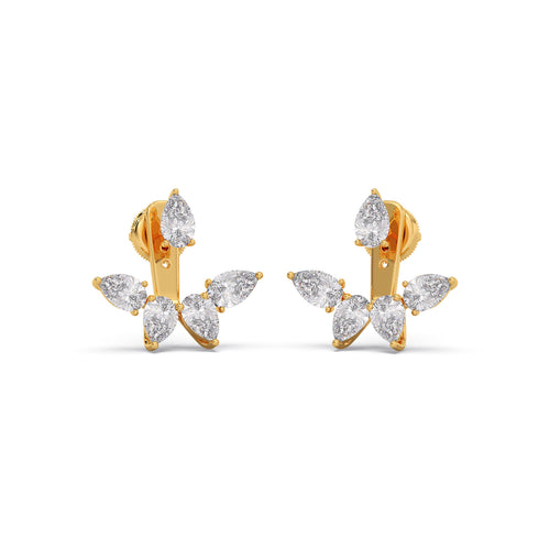Pear Bloom Diamond Earrings