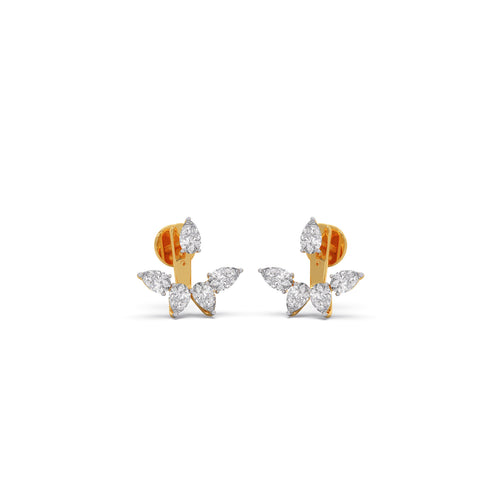 Pear Bloom Diamond Earrings