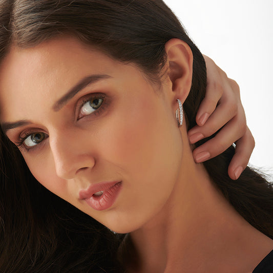 Glamour Round Diamond Earrings - MQ