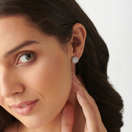 Everlasting Round Diamond Studs Earring - MQ