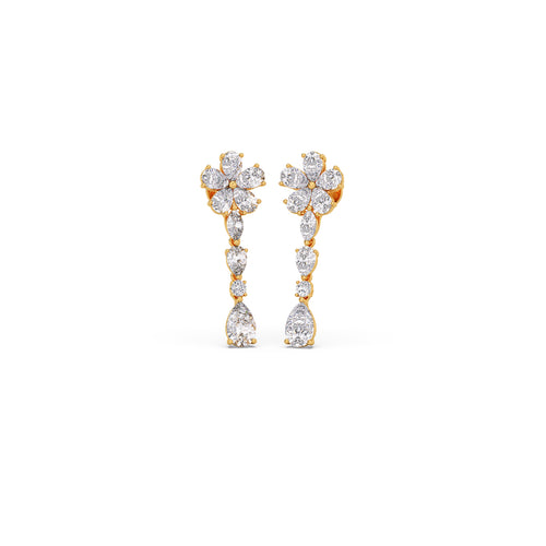 Rosalia Diamond Drop Earrings
