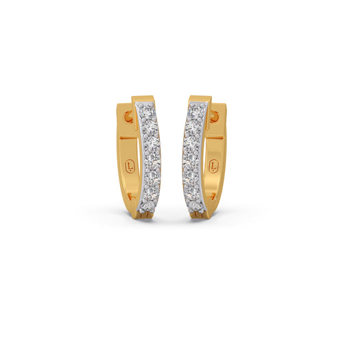 Seraphina Diamond Hoop Earrings