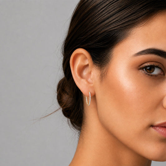 Meridian Diamond Hoop Earrings - MQ_AI
