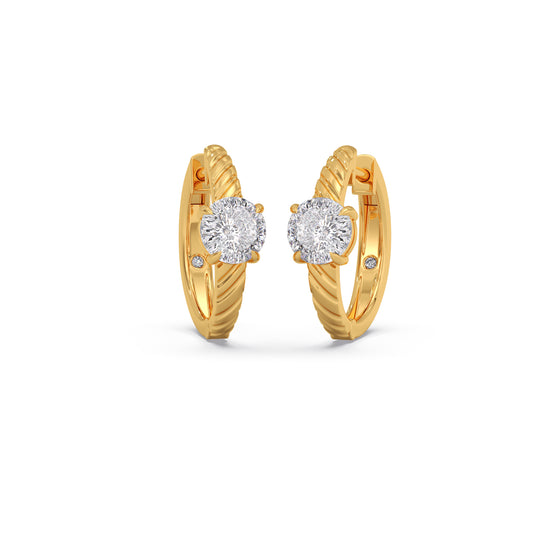 Portuguese Grooves Bali Earrings - Yellow
